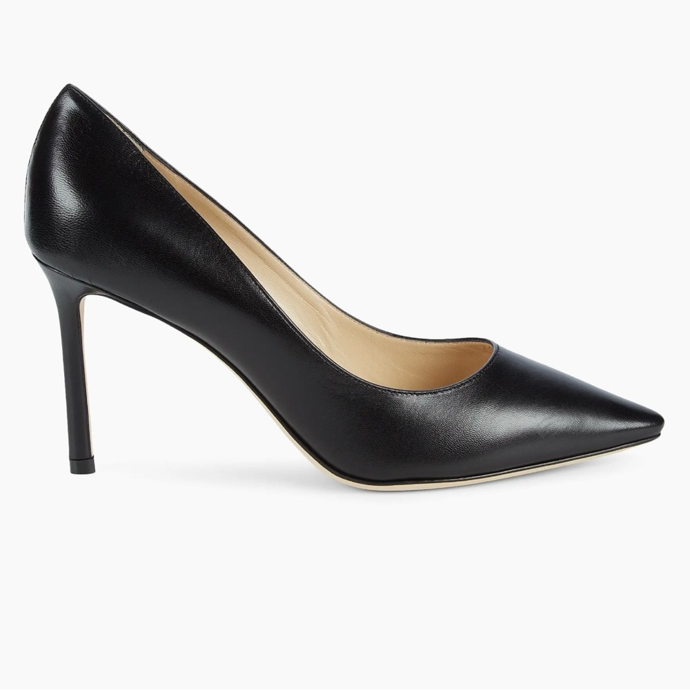 NWT Jimmy Choo Agnes Black Women's Pumps Size 37 - Picture 2 of 8